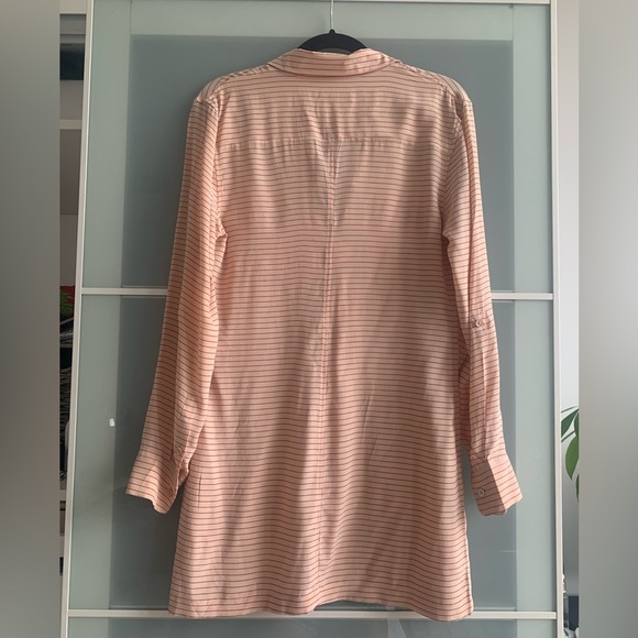 Small Equipment Peach Mini Dress with Red Stripes - Picture 2 of 4